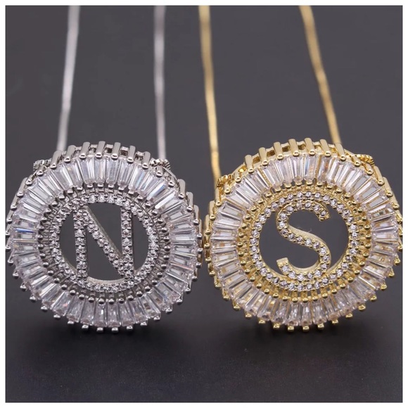 The TEGAI Austrian Crystals Initial Necklace - Picture 2 of 9